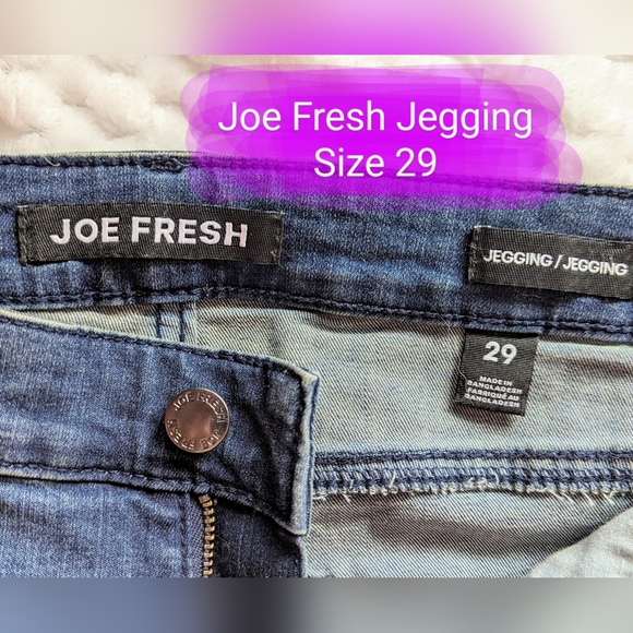 Joe Fresh size 29 blue jeggings, GUC - Picture 2 of 10